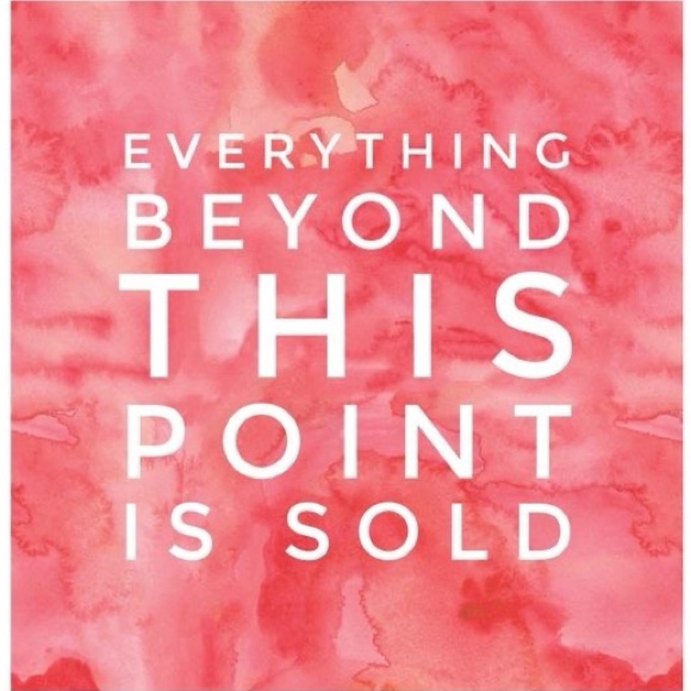 EVERYTHING SOLD PAST THIS POINT! ❤️
